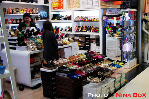 shoes shop at fashion departmentstore in bangkok